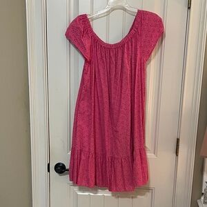 Crown & Ivy pink eyelet dress sz XL